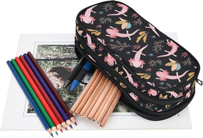 ANANGTEE Cute Axolotls Pencil Case - Image 4