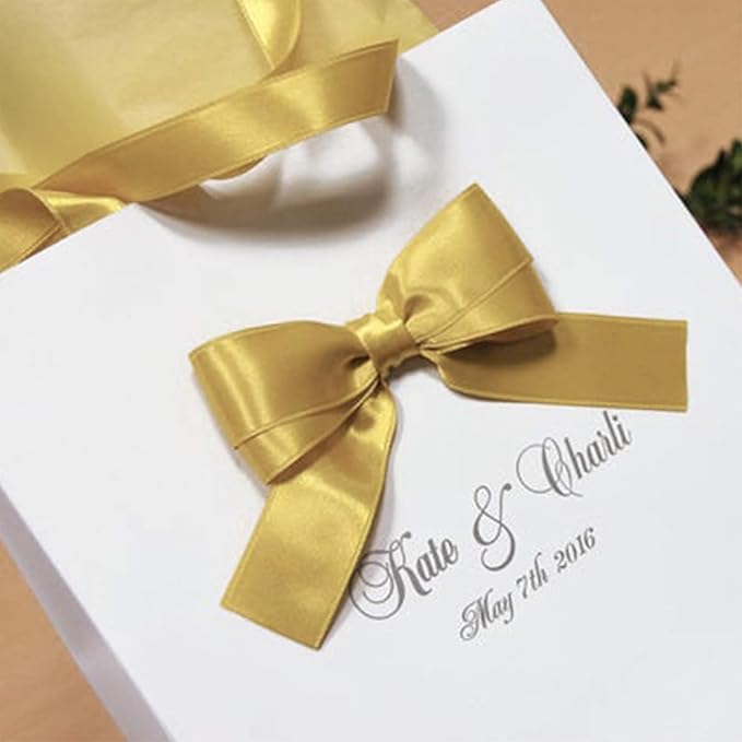 1" x 100 Yards Old Gold Polyester Satin Ribbon Single Faced Bulk Fabric Ribbons for Gift Wrapping, Crafting, Bows Making, Flower Bouquet, Wedding, Home Decor