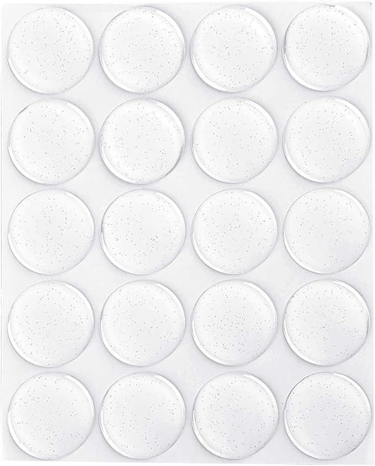 200-Piece Epoxy Resin Dome Stickers – Self-Adhesive Dots for DIY Crafts, Bottle Caps, Hair Bows, Scrapbooks, Jewelry & Pendants,1-Inch,Glitter