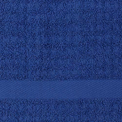 DII Basic Terry Collection Waffle Dishtowel Set, Solid Blueberry, 4 Piece - Image 4