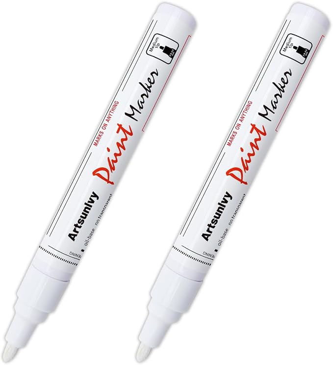 Artsunlvy White Paint Pens marking pens Permanent Markers - Image 8