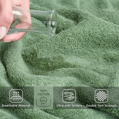 Cotton Paradise 100% Cotton Turkish Towel, Soft Absorbent Quick Dry, 40x80 - Image 4