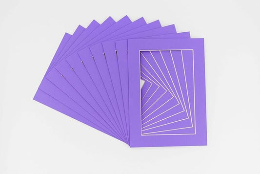 11x14 Mat for 8.5x11 Photo - Precut Light Purple Picture Matboard for Frames Measuring 11 x 14 Inches - Bevel Cut Matte to Display Art Measuring 8.5 x 11 Inches - Acid Free Pack of TEN MATS