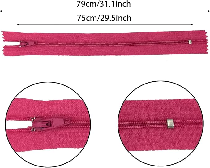 Zipper, DOITEM 24 pcs 30 inch Zippers - Image 3