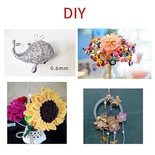 76Yards 22Gauge Black Metal Floral Wire Flexible Paddle Florist Garden Wire for Flower Arrangement,Crafts,Christmas Wreaths Tree,Garland.