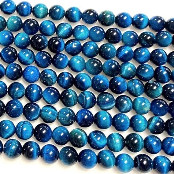 Zenkeeper About 180 Pcs Lake Blue Tiger Eyes Beads - Image 2