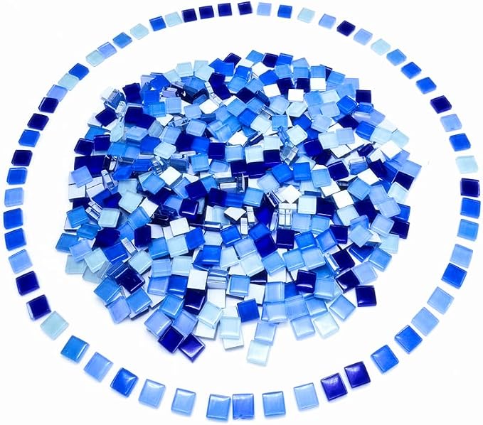 500G/ 1.1LB Bulk Crystal Mosaic Tiles by Hozzwhoo