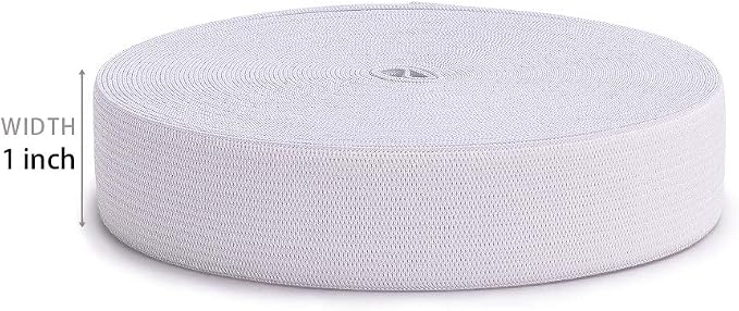 Airisoer Elastic Bands for Sewing 1 Inch 32 Yards White Knit Elastic Spool High - Image 4