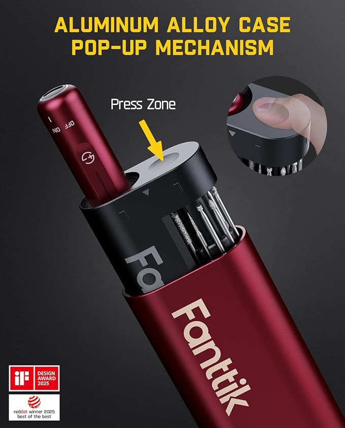 Fanttik F2 Master Mini Cordless Rotary Tool Kit, NeoPulse Motor, 5 Speed - Image 6