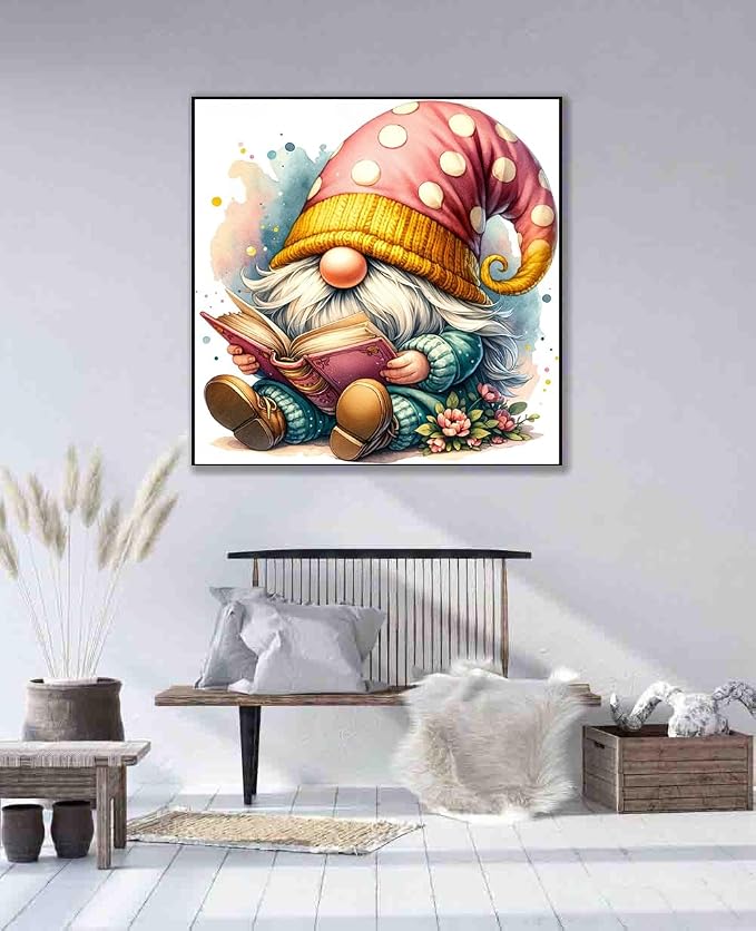 Gnome Cross Stitch Kits for Adults Beginner, Book Counted Cross Stitch Kits - Image 4
