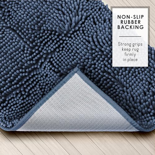 Hearth & Harbor Bathroom Rugs, Chenille Bath Mat - Image 6