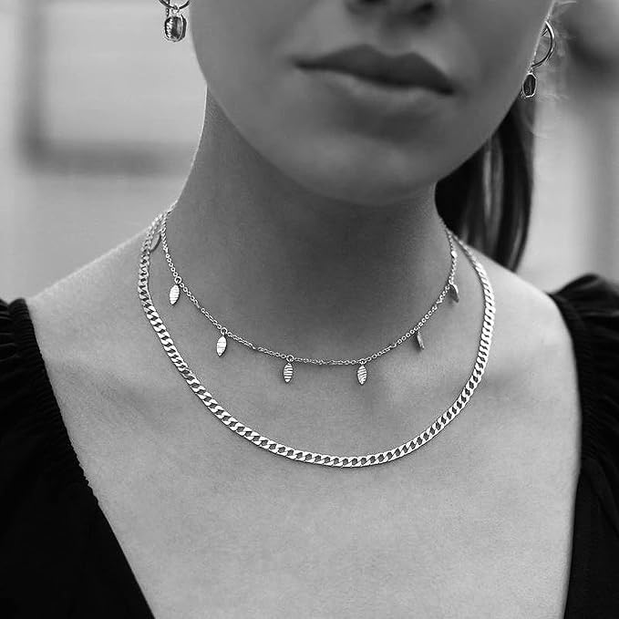 Jishi 16ft Cuban Link Chain Roll 6mm Silver Stainless Steel Necklace Chains - Image 5