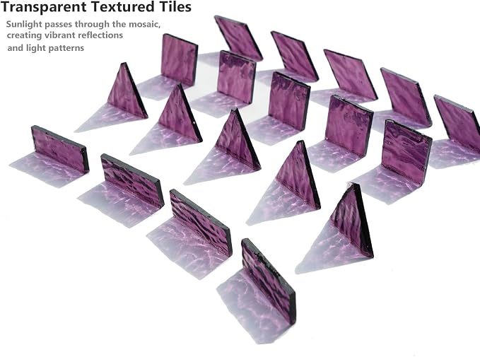 200G Oversize Transparent Glass Mosaic Tiles - Image 4