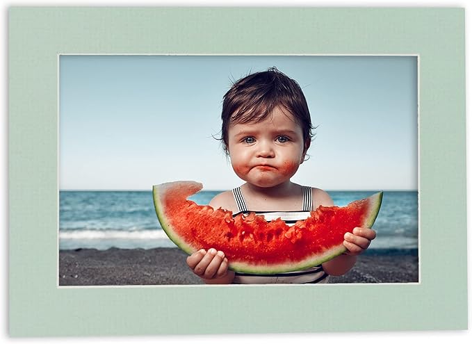 11x14 Mat for 8.5x11 Photo - Precut Honeydew Green Picture Matboard for Frames Measuring 11 x 14 Inches - Bevel Cut Matte to Display Art Measuring 8.5 x 11 Inches - Acid Free Pack of 100 MATS