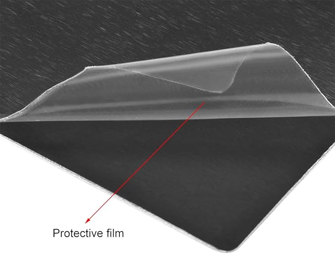 uxcell Blank Metal Card 100x60x1mm Anodized Aluminum Plate for DIY Laser Printing Engraving Black 5 Pcs