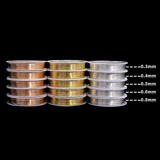 Silver Copper Wire 0.3mm Bead Cord for Bracelet Necklace Charm Beading Jewelry Making 54yard