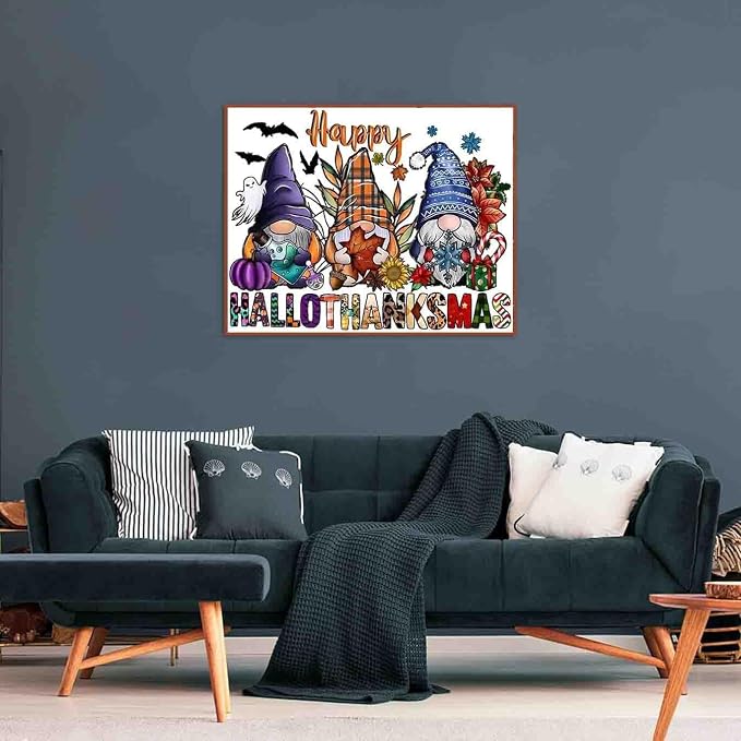 Halloween Cross Stitch Kits for Adults Beginner, Gnome Counted Cross Stitch - Image 4
