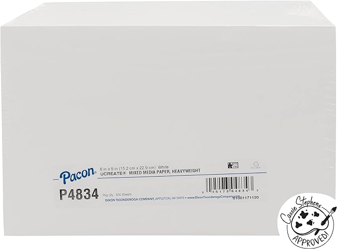UCreate® Mixed Media Art Paper, Heavyweight, 500 Sheets by Prang