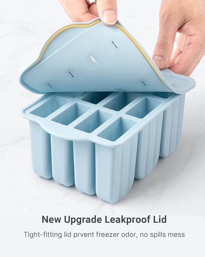 Popsicles Molds, MEETRUE 12 Pieces Silicone Popsicle Molds Easy-Release - Image 6