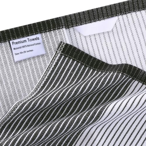 Homaxy Premium 100% Cotton Kitchen Towels 18"x28", 4 Pack - Image 3