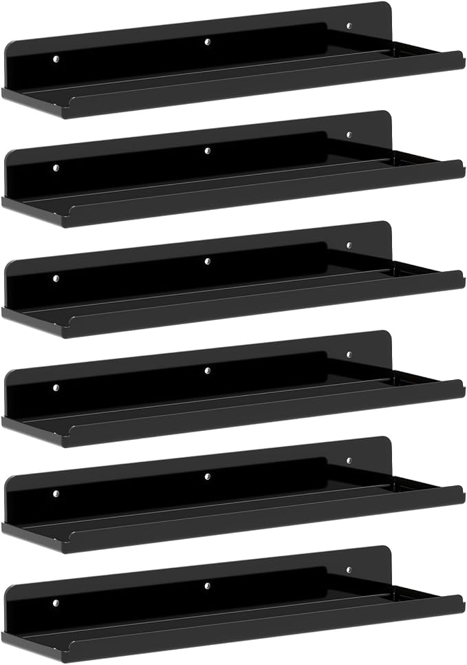 Lifewit Floating Shelves for Wall, Acrylic Display Shelf Wall Mounted for Figure by Lifewit