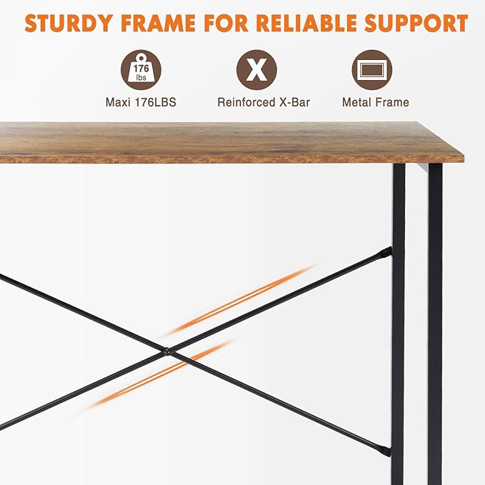 Sweetcrispy 44-Inch Small Computer Desk - Image 7