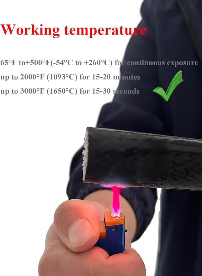 YAMAKATO 1" ID Heat Shielded Fire Thermo Armor Fire Sleeve Silicone Coated - Image 3
