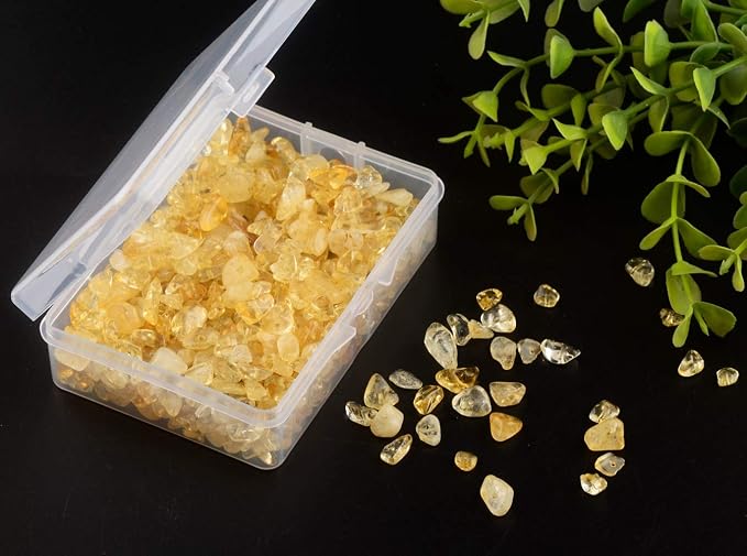 Natural Chip Stone Beads Citrine 5-8mm About 400 Pieces Irregular Gemstones - Image 3
