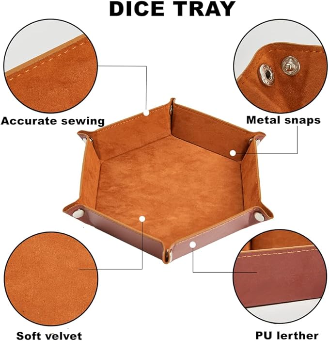 Magic The Gathering Counter Dice Set 48 Pcs D6 MTG Dice Life Counters Tokens Dice for Magic Card Game Accessories with 6 Pcs Drawstring Bags and Dice Tray (Color)