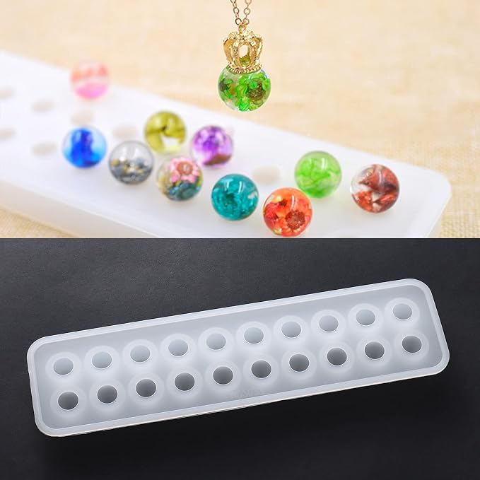 Silicone Bead Casting Mold, DIY Resin Jewelry Making Mould | Durable & reusable - Image 2