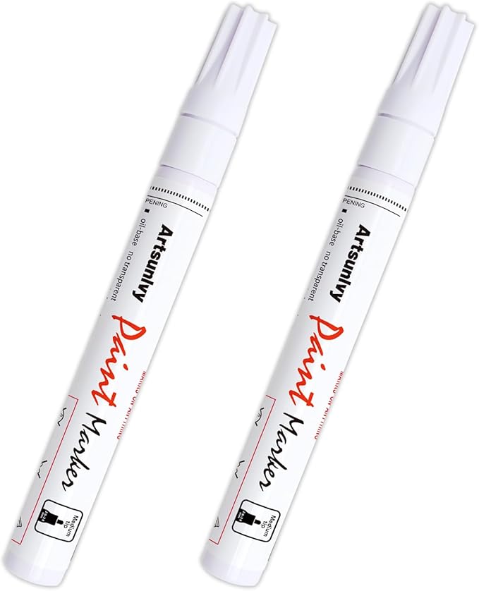 Artsunlvy White Paint Pens marking pens Permanent Markers by Artsunlvy