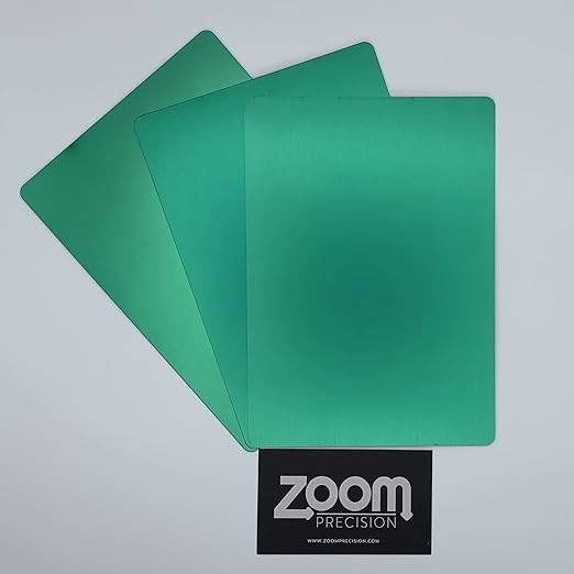 Metal Engraving Sheets for Etching with Maker, Explore Air 2, Silhouette Cameo 4, Brother Scan and Cut Zoom Precision Engraving Tool Tip Engraver; Blank Anodized Aluminum Sheets for Crafting - 3 Pack