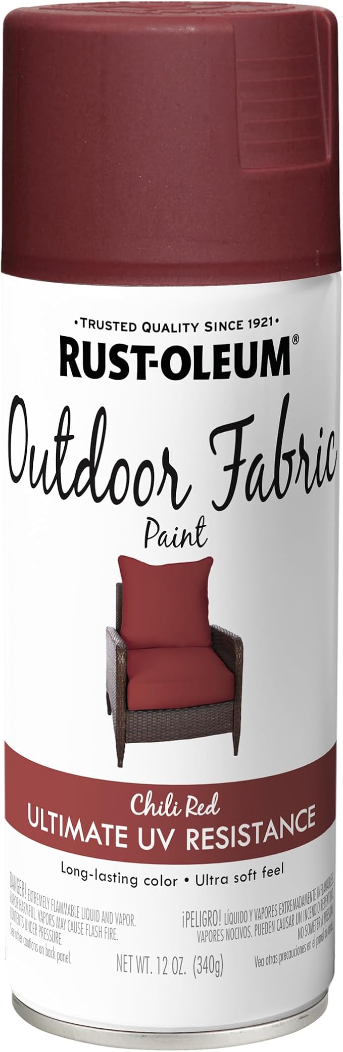 Rust-Oleum Outdoor Fabric Spray Paint, 12 oz, Chili Red by Rust-Oleum