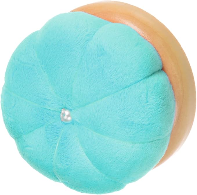HARFINGTON Wooden Base Needle Pincushions Japanese Style Pin Cushions Round Pin Cushion Needle Holder for Sewing Quilting Needlework DIY Crafts, Moon Green