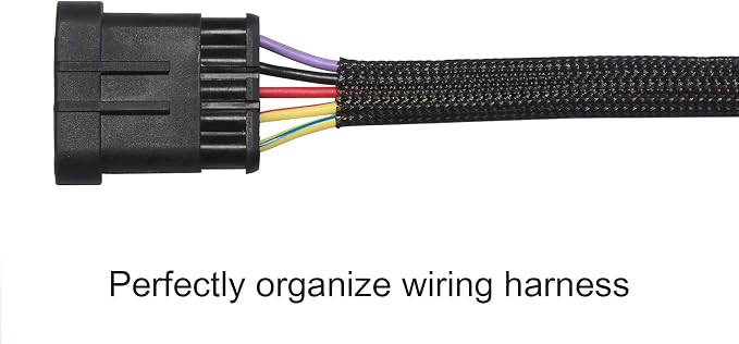 25ft - 1/2 inch PET Expandable Braided Sleeving – Black – Alex Tech Braided - Image 3
