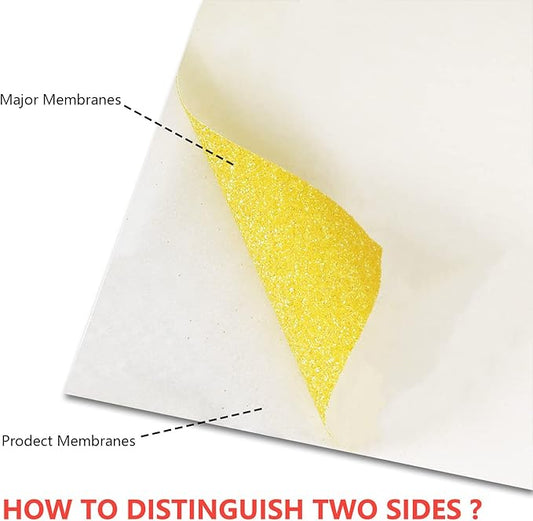 guangyintong Glow Glitter Gold Heat Transfer Vinyl HTV Rolls, 12" x 8ft Iron on Vinyl for T-Shirts, Glitter HTV Vinyl for All Cutter Machines Easy to Cut & Weed for DIY Design