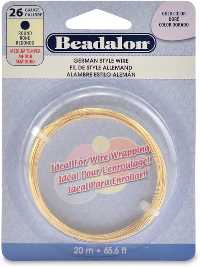 Beadalon German Style Wrapping Wire, 26 Gauge, 20 m / 65.6 ft by Beadalon