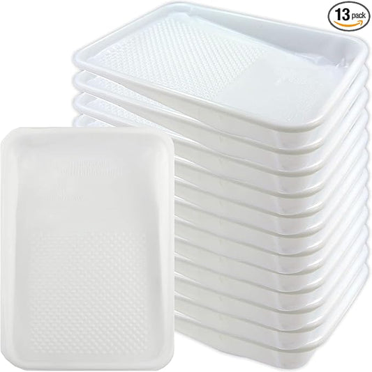 Great Andrew Paint Tray Liners 9 Inch, 13 Pack Disposable Paint Roller Tray Liners, Paint Pan Textured Liners for House Painting Projects, Home or Commercial Use