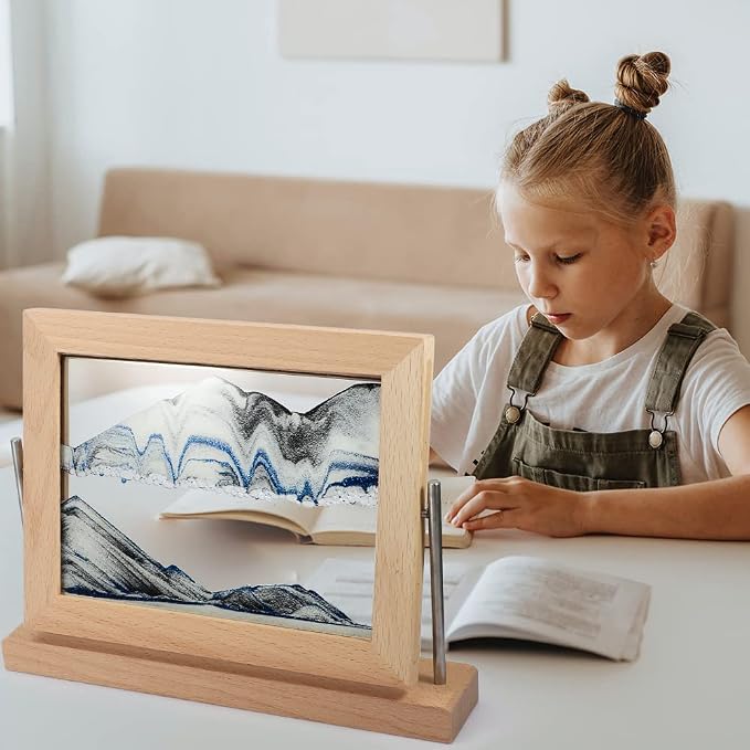 Bochino Moving Sand Art Picture Dynamic Sand Picture 3D Sand Art Frame - Image 5