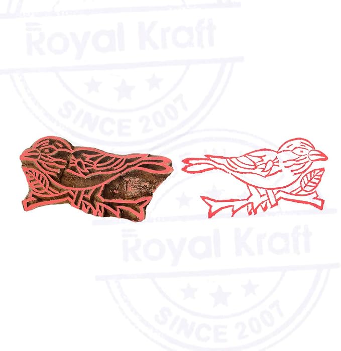 Royal Kraft Wooden Stamps DIY Fabric, Henna Printing Blocks THDtag076 - Image 4
