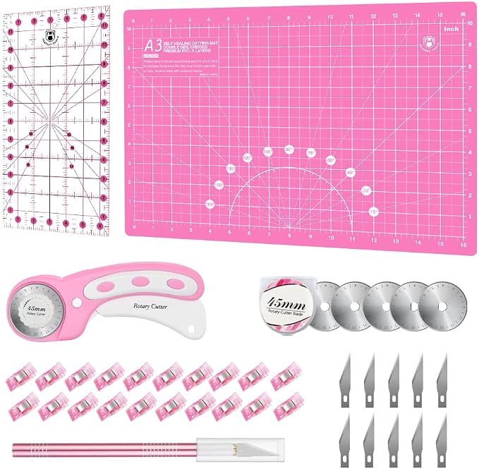 Headley Tools Rotary Cutter Set - 45mm Fabric Cutter by HeadleyTools