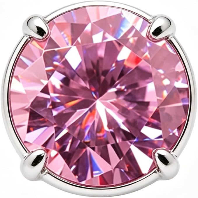 Pink Gemstone Color Cubic Zirconia Loose Beads Unset - Image 9