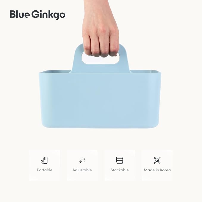 BLUE GINKGO Stackable Organizer Caddy, Made in Korea | Portable. Adjustable. - Image 5