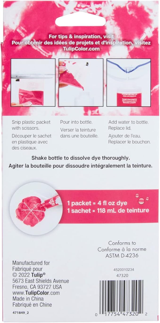 Tulip One-Step Tie-Dye Kit, 3 Fabric Dye Refill Packs - Image 5