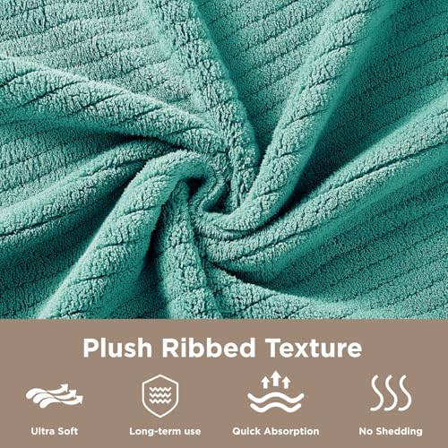 8 Piece Bath Towels Set, 2 Oversized 35 * 70 in Bath, 2 Hand, 4 Wash - Image 4