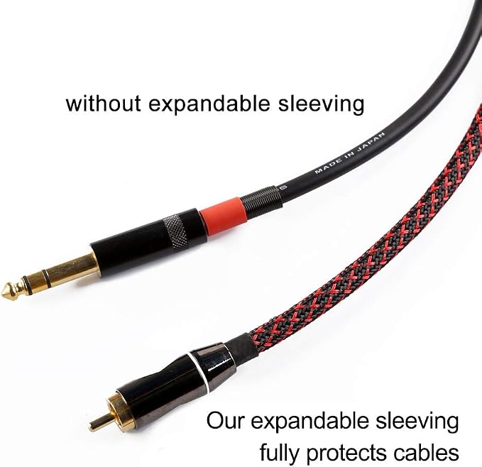 25ft - 1 inch PET Expandable Braided Sleeving – BlackRed – Alex Tech Braided - Image 2