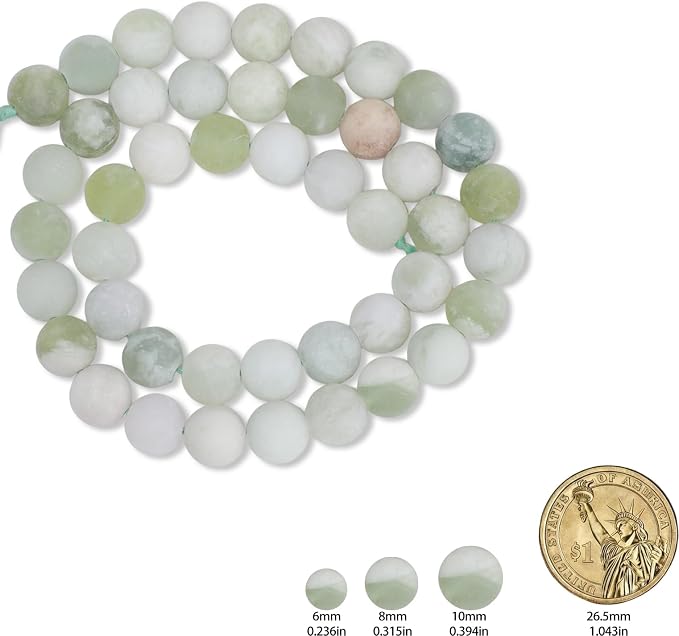 36pcs Natural Matte Grape Gemstone Beads，10mm Frosted Round Loose Stone Beads - Image 2