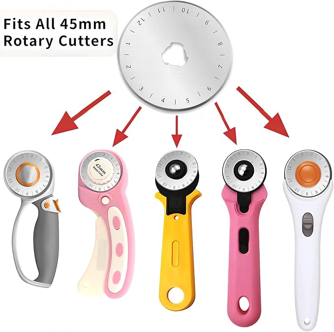 10 Pack Rotary Cutter Blades 45mm - Image 3