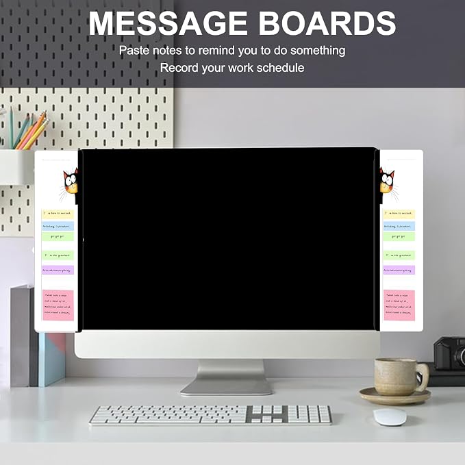 Office Desk Accessories 2pcs Multifunction Computer Monitor Memo Board - Image 6