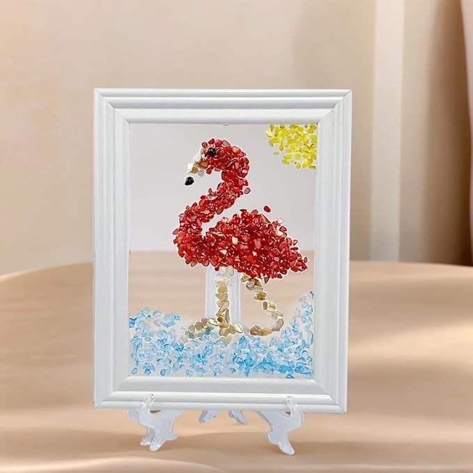 Sea Glass Art Kit, Mosaic Glass Photo Frame Set 9.5x7.5 Inch, Handcraft Style - Image 6
